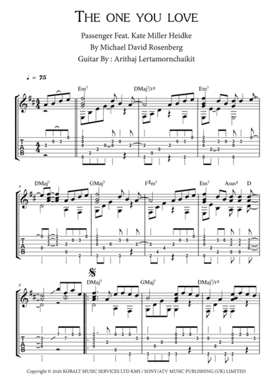 The One You Love (arr. Arithaj Lk)