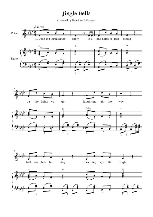 Jingle Bells (arr. Henrique F Mangoni)