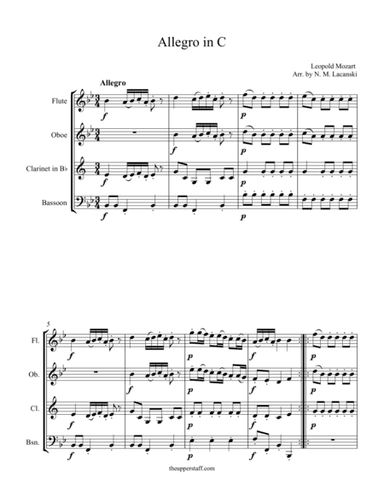 Allegro in C (arr. Nick Lacanski)