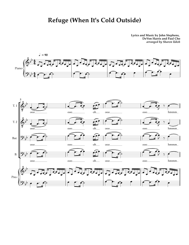 Refuge (when It's Cold Outside) (arr. Sharon Udoh)