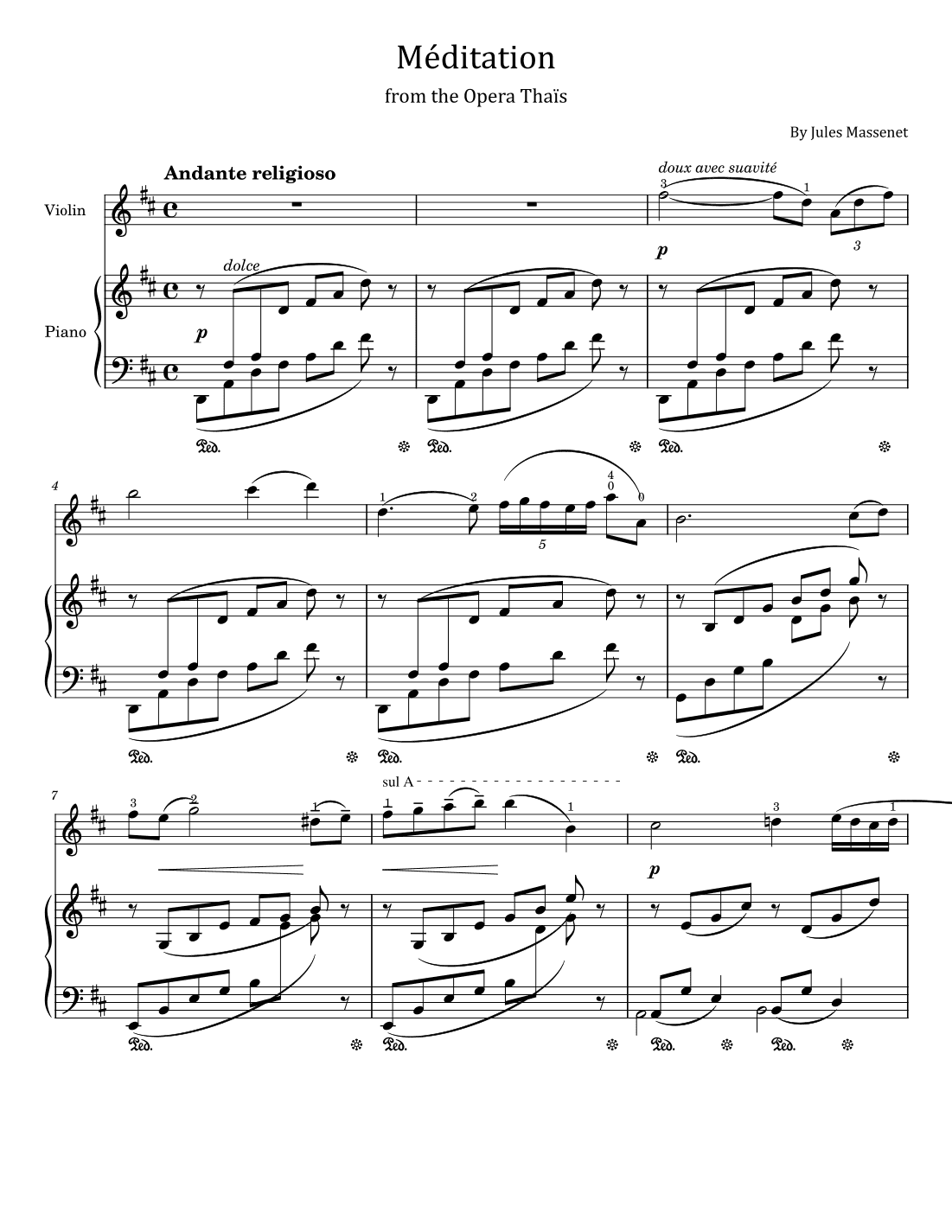 Meditation (arr. poon)