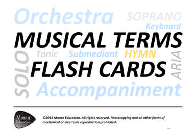 Musical Terms Flash Cards