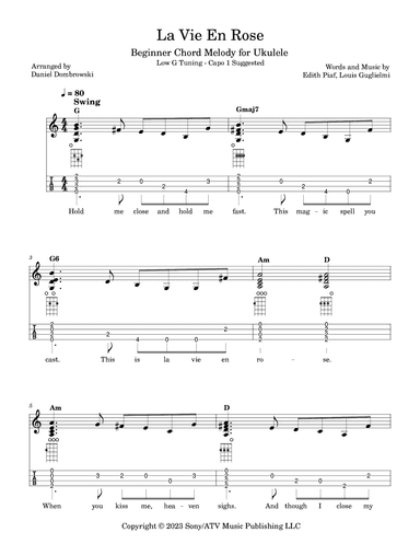 La Vie En Rose (arr. Daniel Dombrowski)