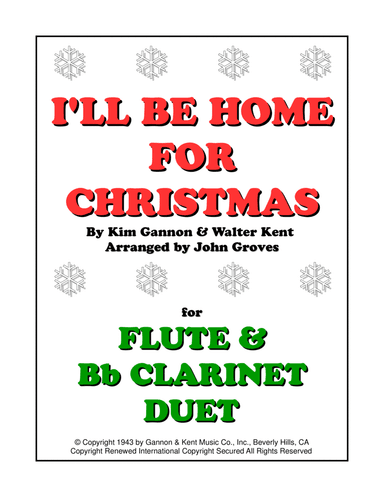 I'll Be Home For Christmas (arr. John Groves)