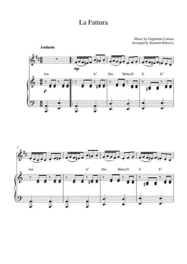 La Fattura (arr. Kaiserin Rebecca)