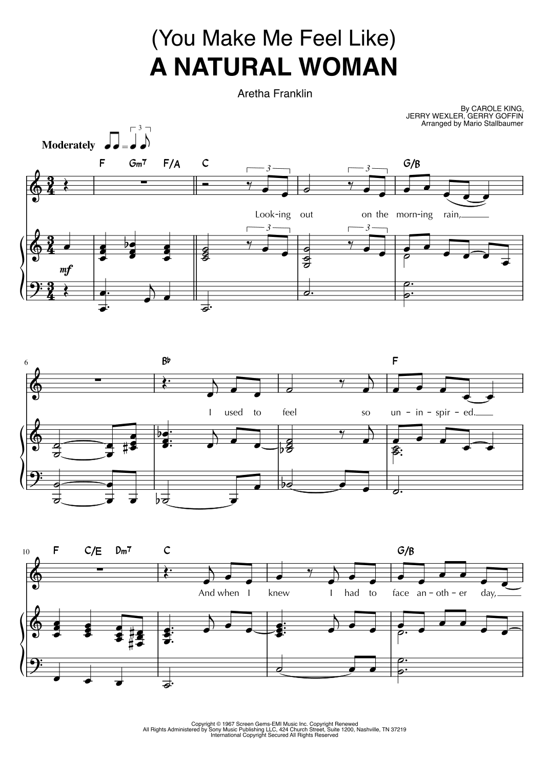 (you Make Me Feel Like) A Natural Woman (arr. Mario Stallbaumer)