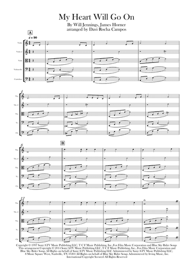My Heart Will Go On (love Theme From 'titanic') (arr. Davi Rocha Campos)