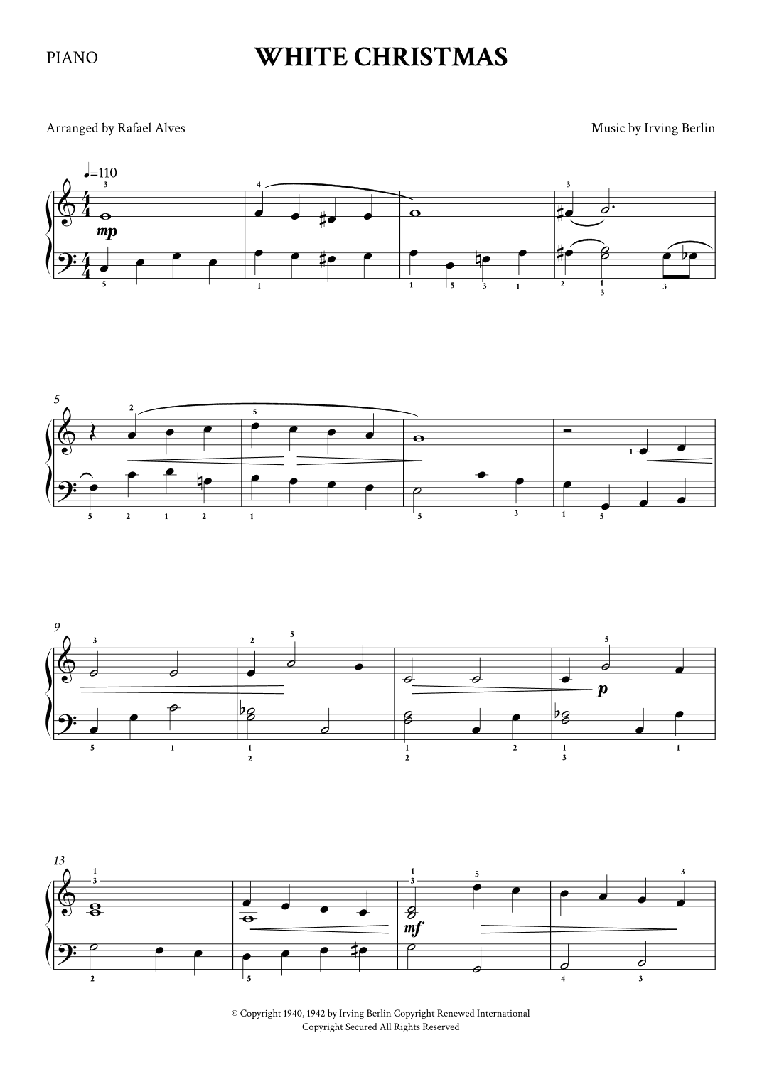 White Christmas (arr. Rafael Alves)