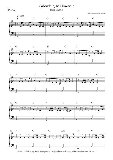Colombia, Mi Encanto (arr. Wesley S. SIlva)