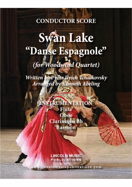 Tchaikovsky – Danse Espagnole (Spanish Dance) from Swan Lake (for Woodwind Quartet) (arr. Kenneth Abeling)