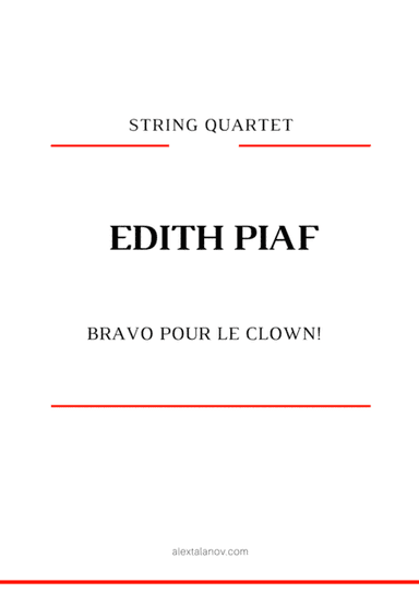 Bravo Pour Le Clown! (arr. Alex Talanov)