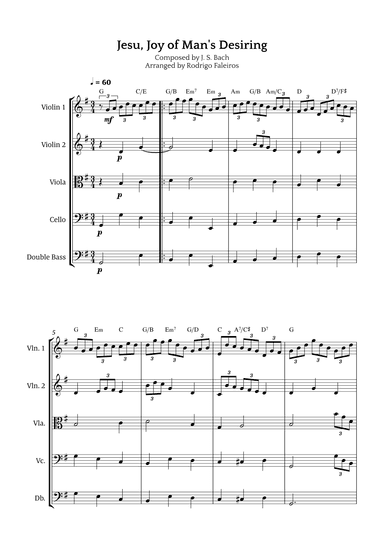 Jesu, Joy of Man's Desiring (arr. Rodrigo Faleiros)