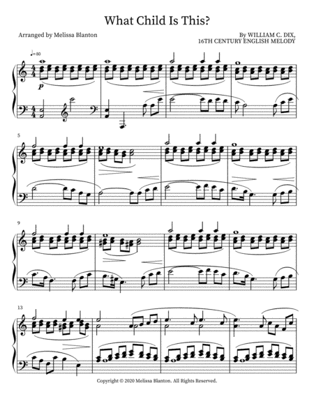 What Child is This? (arr. Melissa Blanton)