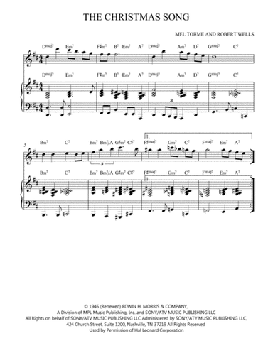 The Christmas Song (Chestnuts Roasting On An Open Fire) (arr. Nick Lacanski)