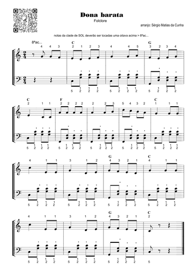 Dona barata - Fase2 (arr. Sérgio Matias da Cunha)