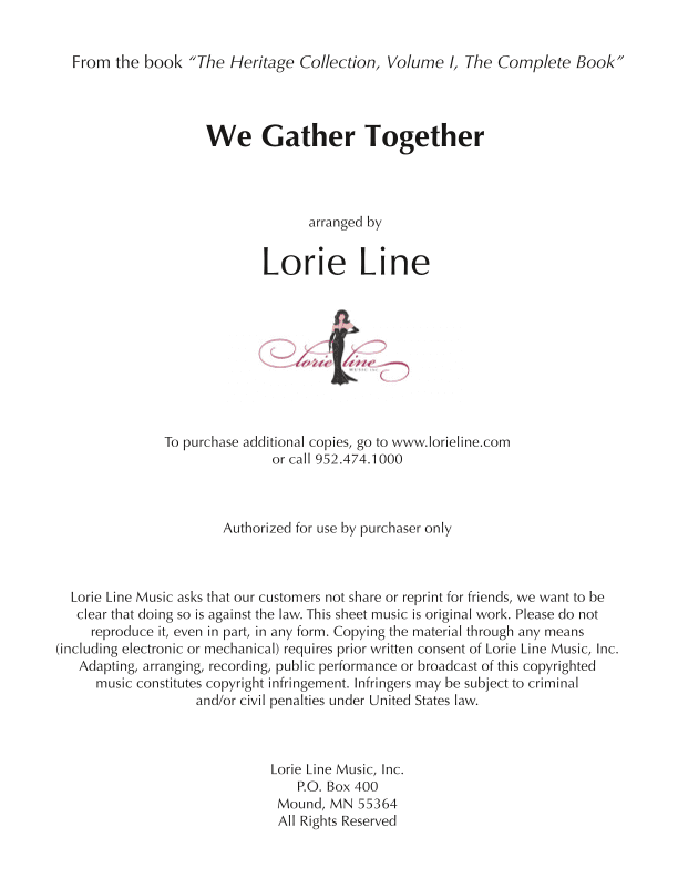 We Gather Together (arr. Lorie Line)