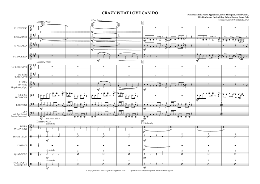 Crazy What Love Can Do (arr. John Ivor Holland)