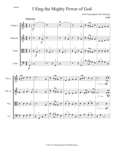 I Sing the Mighty Power of God (arr. Abigail Bracewell)