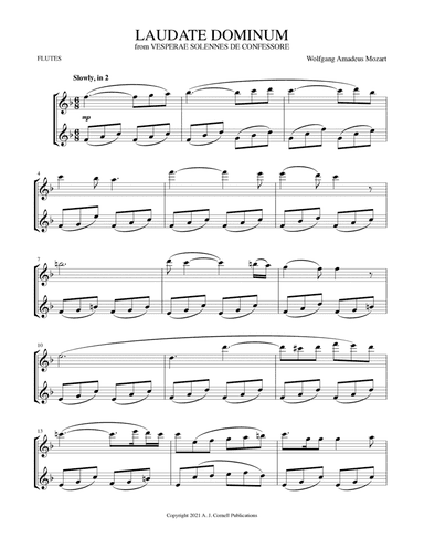 Laudate Dominum (arr. Mark Phillips)