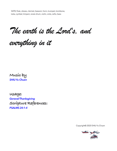The earth is the Lord's and everything in it