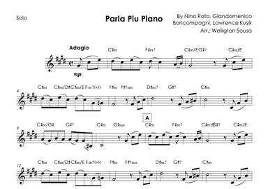 Parla Piu Piano (arr. Jose Welligton Sousa de Castro)