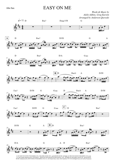 Easy On Me (arr. Anderson Quevedo)
