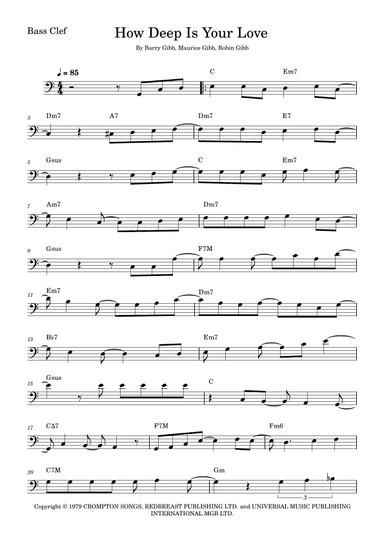 How Deep Is Your Love (arr. Fabio Eduardo de Oliveira)