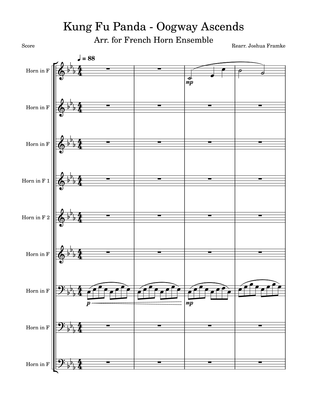 Oogway Ascends (arr. Joshua Framke)