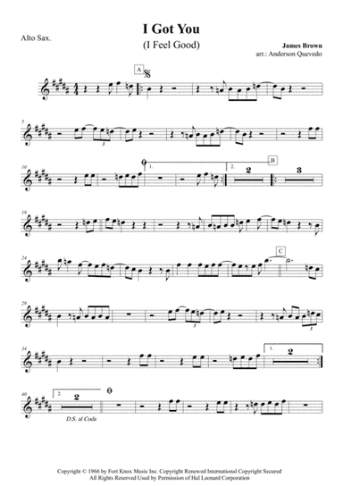 I Got You (I Feel Good) (arr. Anderson Quevedo)