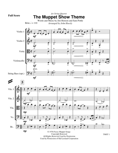 The Muppet Show Theme (arr. John Hoesly)