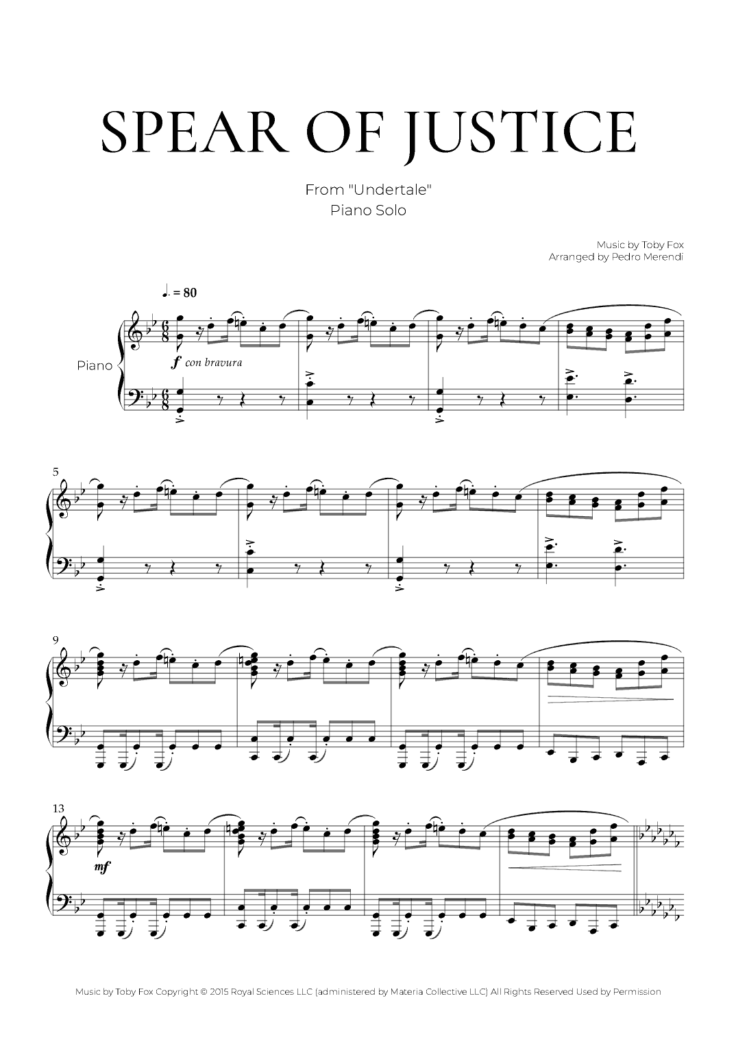 Spear Of Justice (arr. Pedro Merendi)