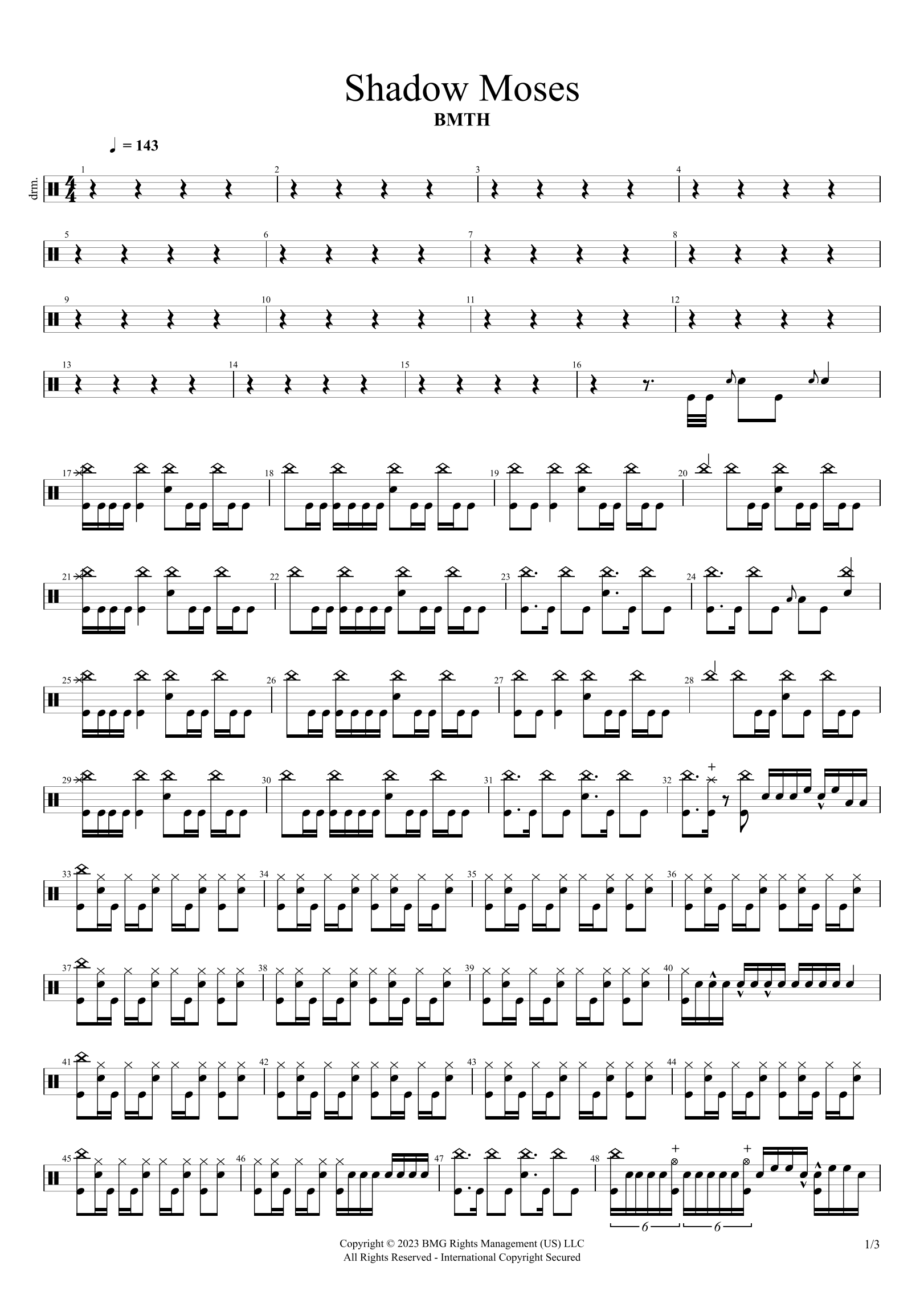 Shadow Moses (arr. Cyril Mayer)