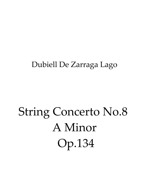 String Concerto No.8