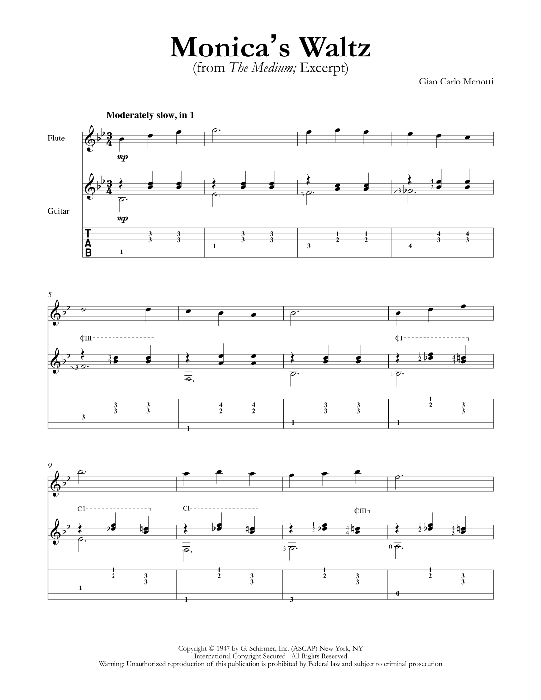 Monica's Waltz (arr. Mark Phillips)