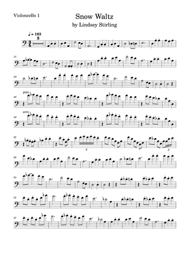 Snow Waltz (arr. Anya Alston)
