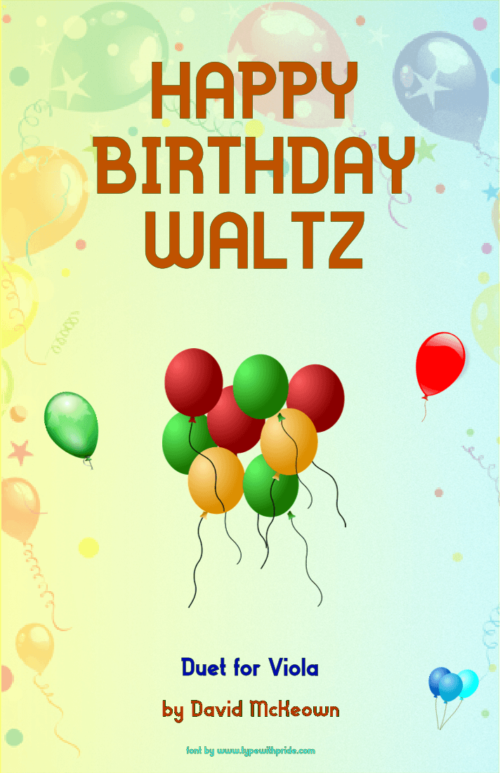 Happy Birthday Waltz, for Viola Duet (arr. David McKeown)