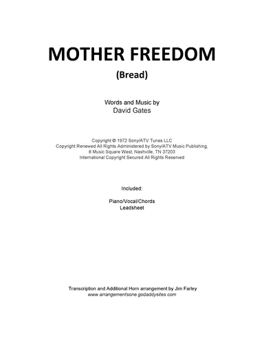 Mother Freedom (arr. Jim Farley)