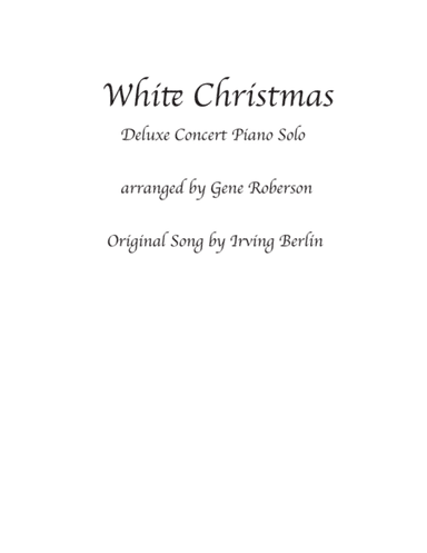 White Christmas (arr. Gene Roberson)