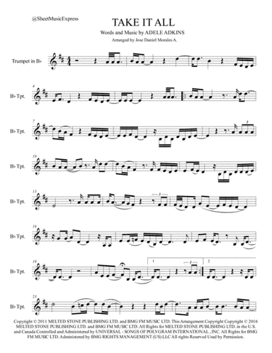 Take It All (arr. Jose Daniel Morales A.)