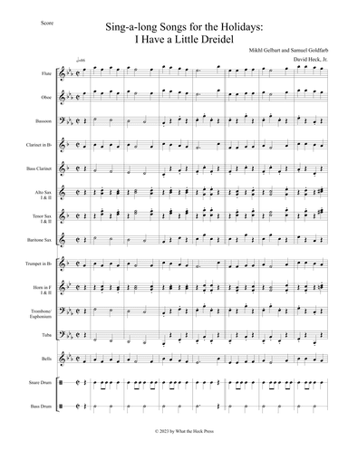 Sing-a-long Songs for the Holidays: I Have A Little Dreidel (arr. David Heck, Jr.)