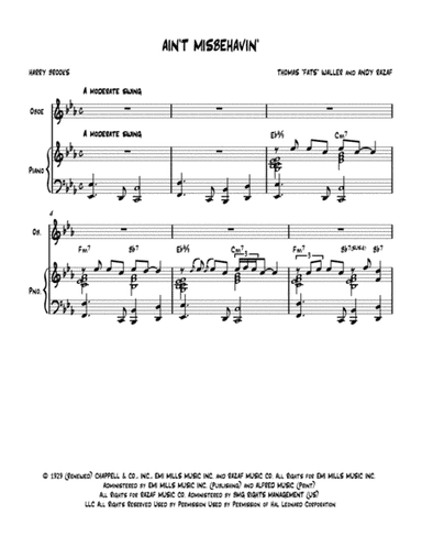 Ain't Misbehavin' (arr. Nick Lacanski)