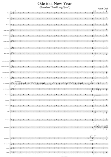 Ode to a New Year (Based on "Auld Lang Syne") (arr. Aaron Graf)