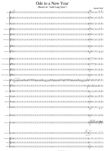 Ode to a New Year (Based on "Auld Lang Syne") (arr. Aaron Graf)