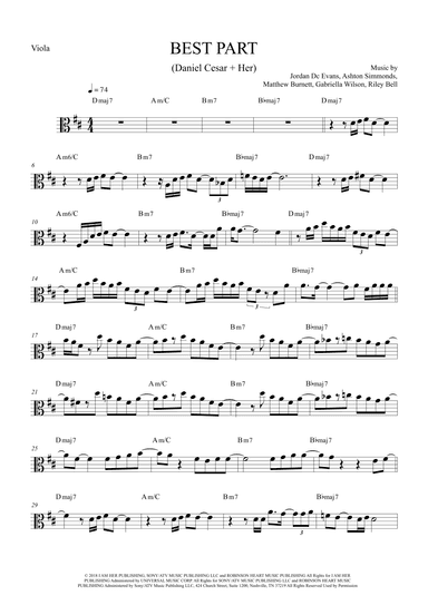 Best Part (arr. The Sheet Music Library)