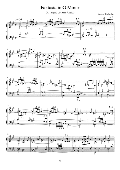 J. Pachelbel Fantasia in G Minor (arr. Ana Antão)