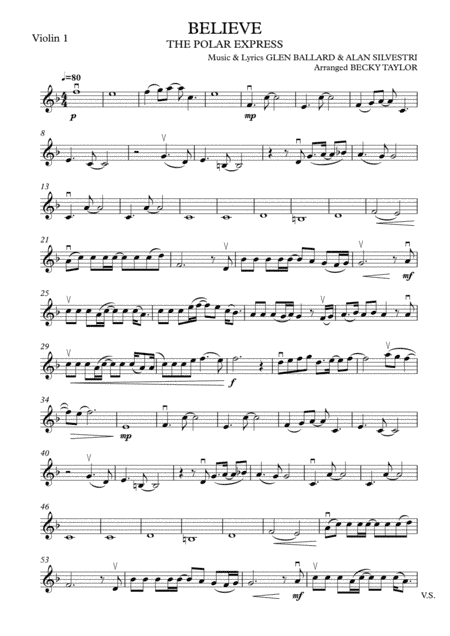 Believe (arr. Becky Taylor)