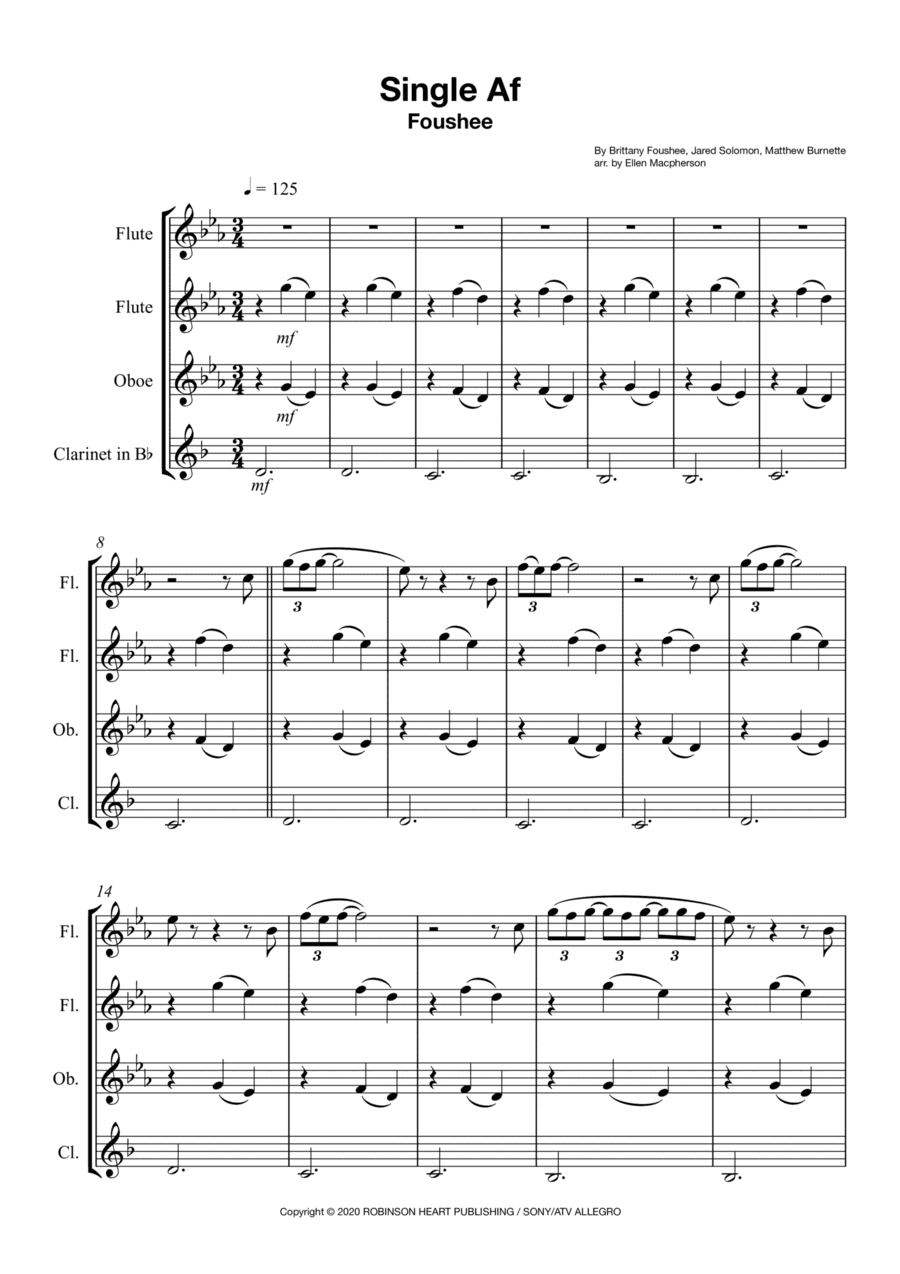 Single Af (arr. Ellen Macpherson)