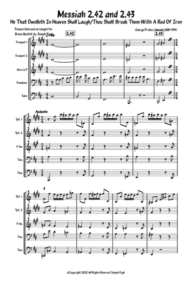 Messiah 2.42 and 2.43 (arr. Joseph Pugh)