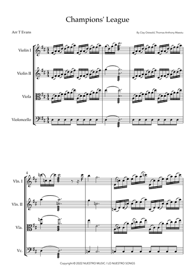 Champions League Theme (arr. T Evans)