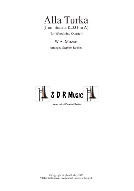 Alla Turka (Turkish March) for Woodwind Quartet (arr. Stephen Rockey)